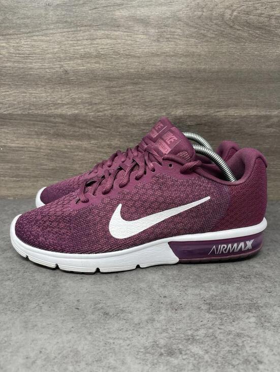 Nike Shoes - Nike Air Max Sequent 2 Sneakers Womens Size 10 Burgundy Running Athletic 852465-
